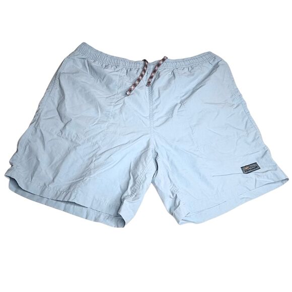 Orvis Men's Drawstring Built-In Brief Swim Trunks Shorts Light Blue Large - Picture 1 of 11